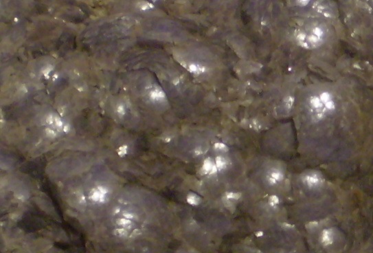 Botryoidal lepidolite over base rock, about 6+<sup>3</sup>/<sub>4</sub> x 4+<sup>3</sup>/<sub>4</sub> x 4